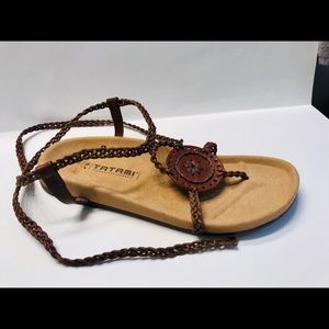 Tatami by Birkenstock Brown Leather Sandal EU 40